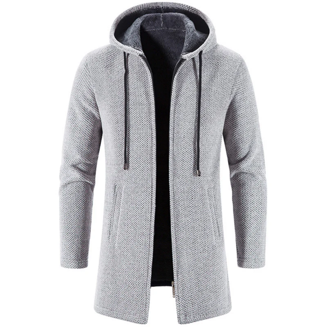 Eugene | Winter Long Zip Up Jacket For Men