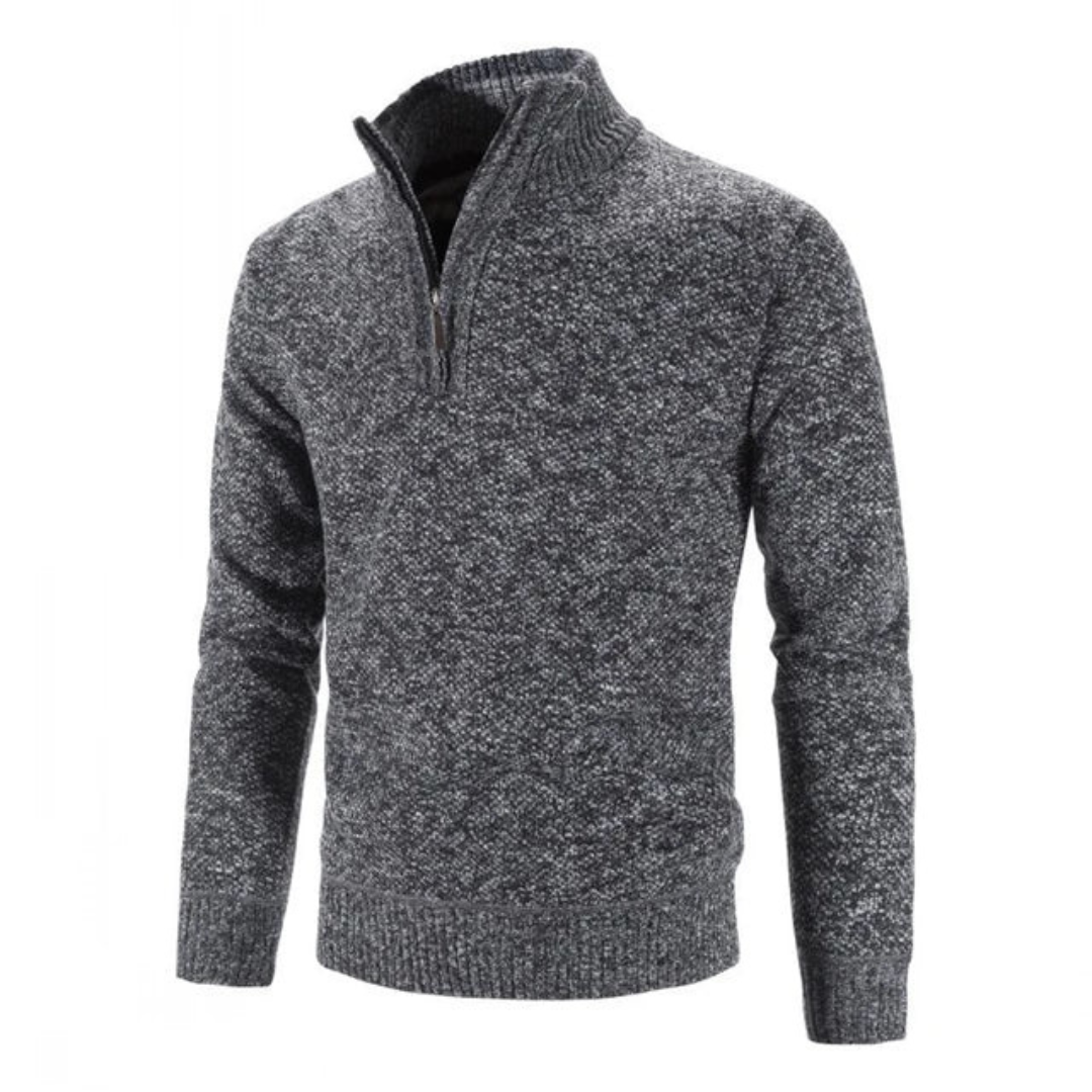 Heinza | Half Zip Warm Knitted Sweater for Men