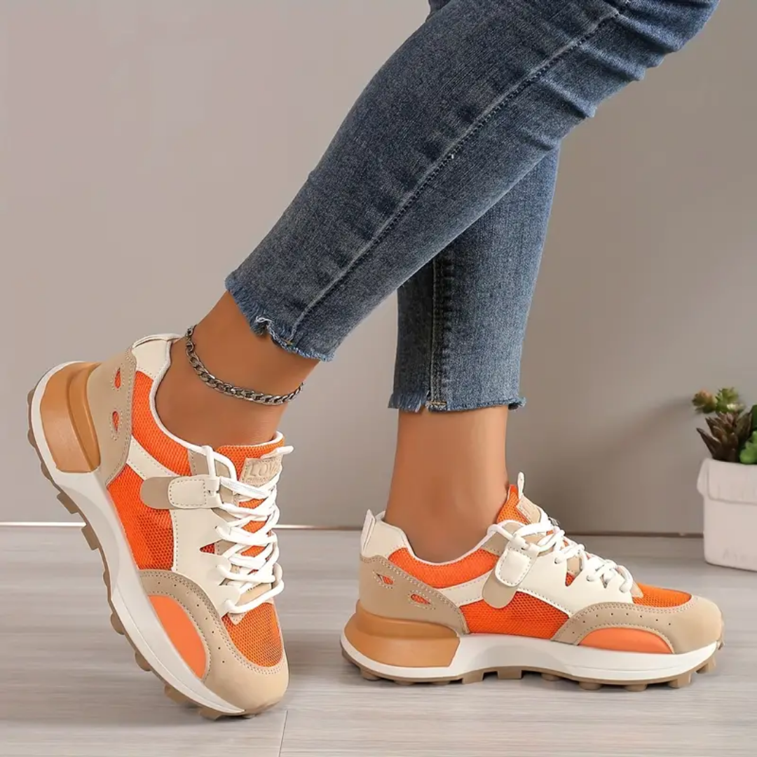 Casual Ladies Colour Block Sneakers