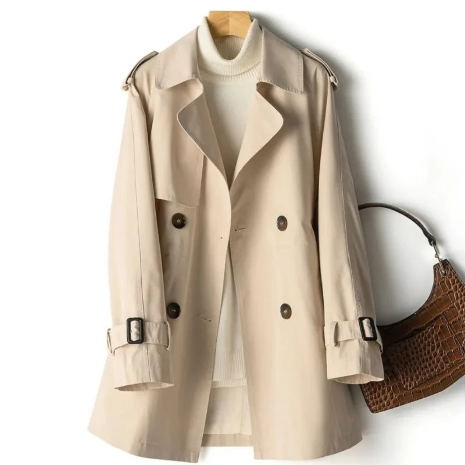 Mheanne - Casual Women's Trench Coat