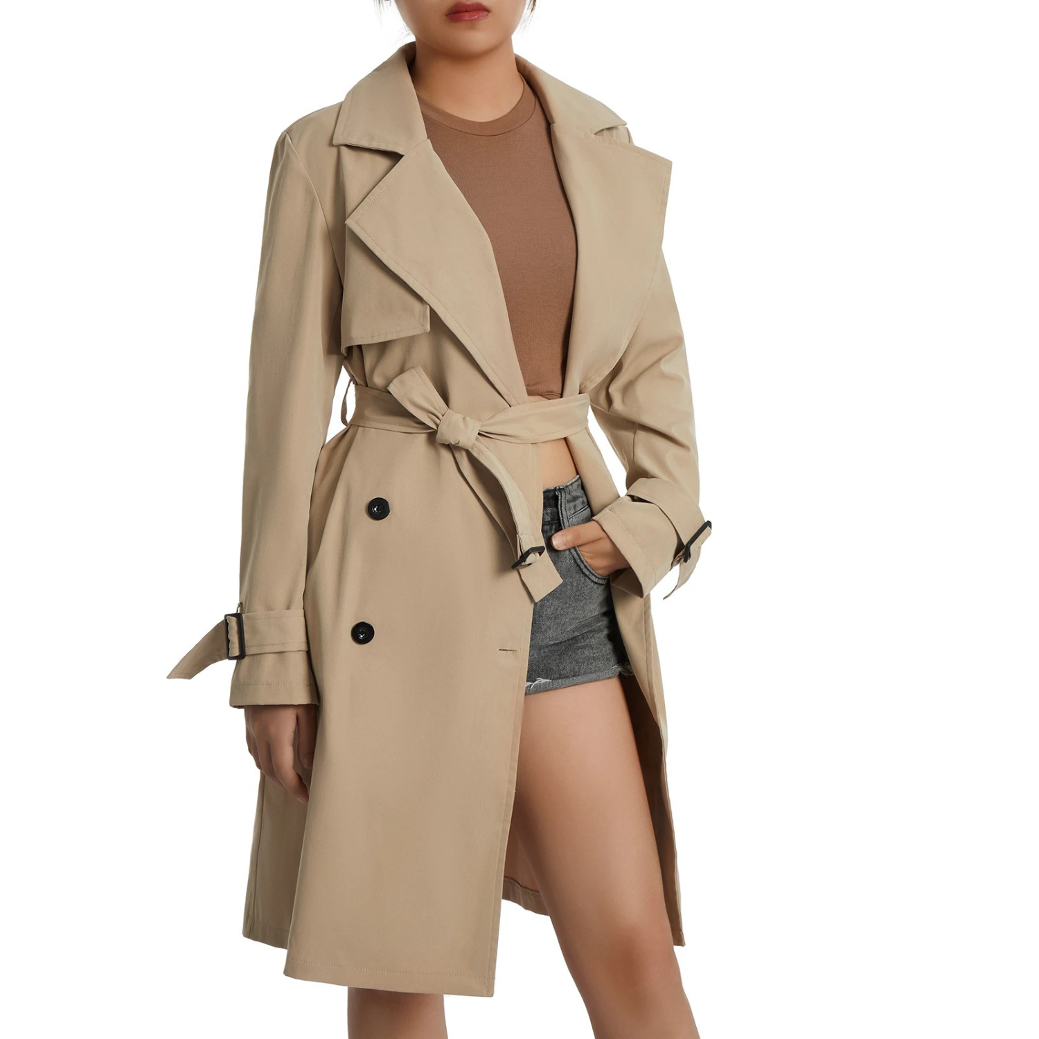 Claudia - elegant trendy chic trench coat