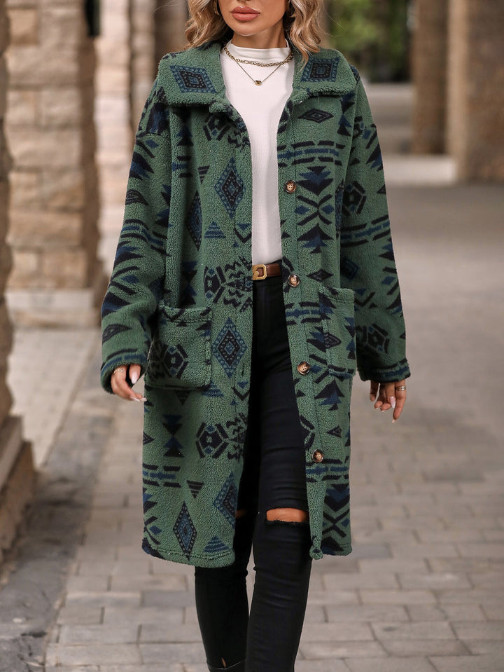 Elegant jacket with feminine pattern