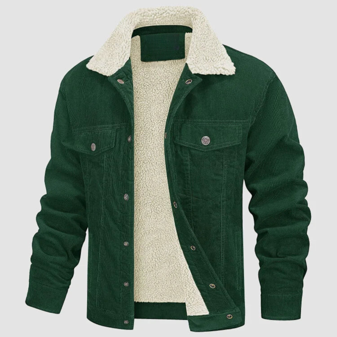 Trendy men's corduroy blouson