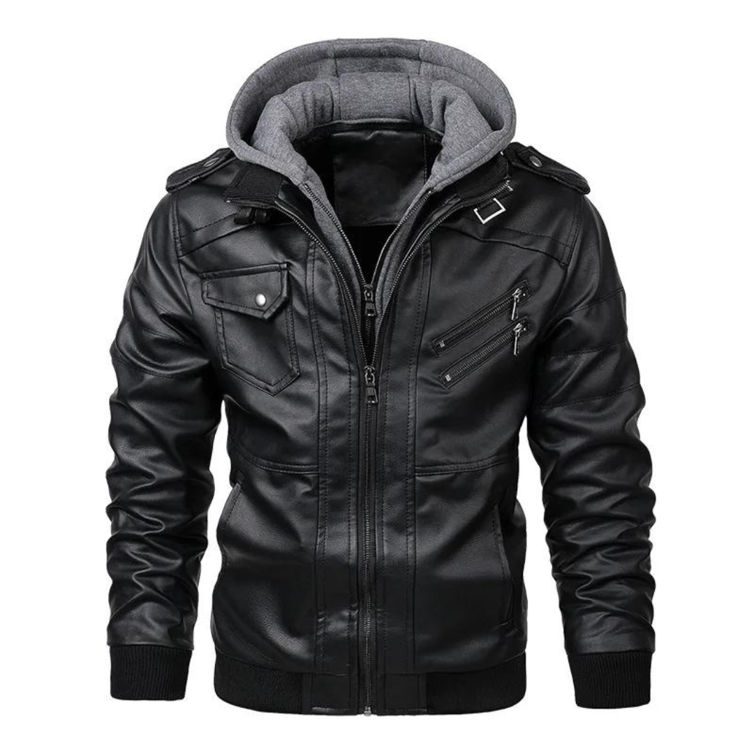 Men's Warm Leather Casual Jacket