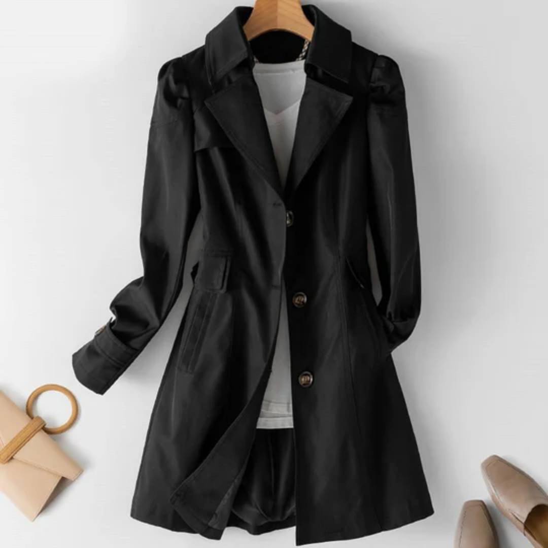 Tau | Lapel Collar Trench Coat For Women