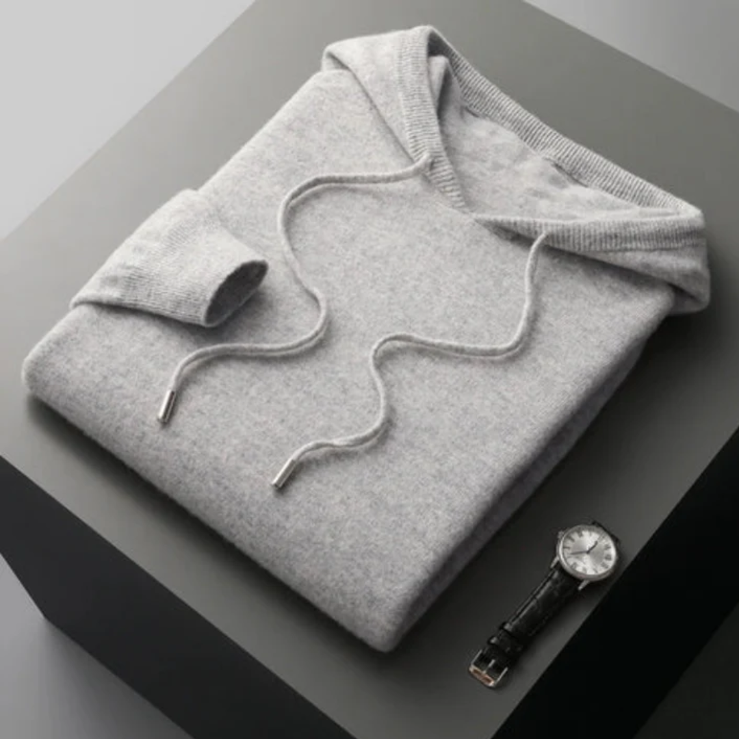 Ben | Knit Drawstring Hoodie For Men