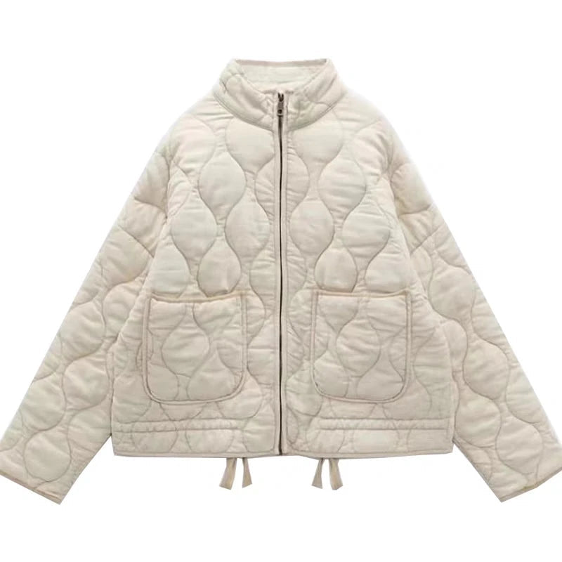 Chic Vintage Twist quilted jacket for women