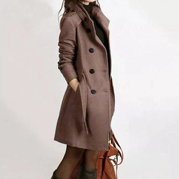 Brown belted jacket