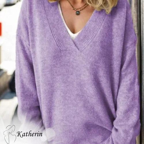 Katherin™ - V-neck jumper