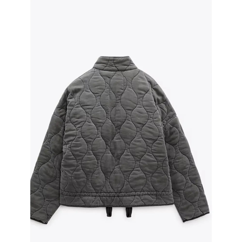 Chic Vintage Twist quilted jacket for women