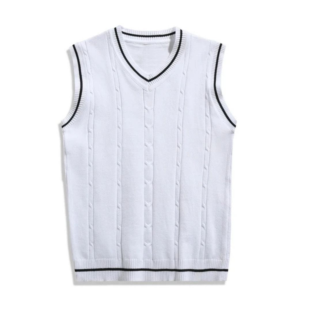 Classic V-Neck Knit Vest