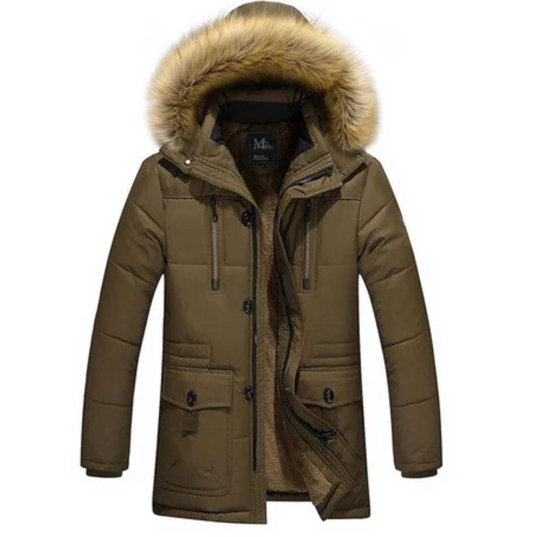 Renard | Winter Warm Zip Up Parka Jacket For Men