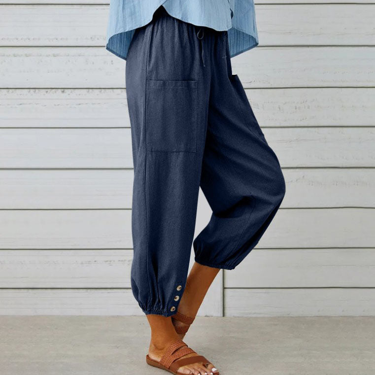 Trousers with wide leg