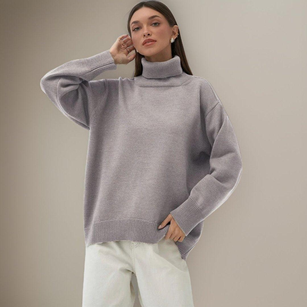 Giay | Warm Oversized Turtleneck Sweater for Women