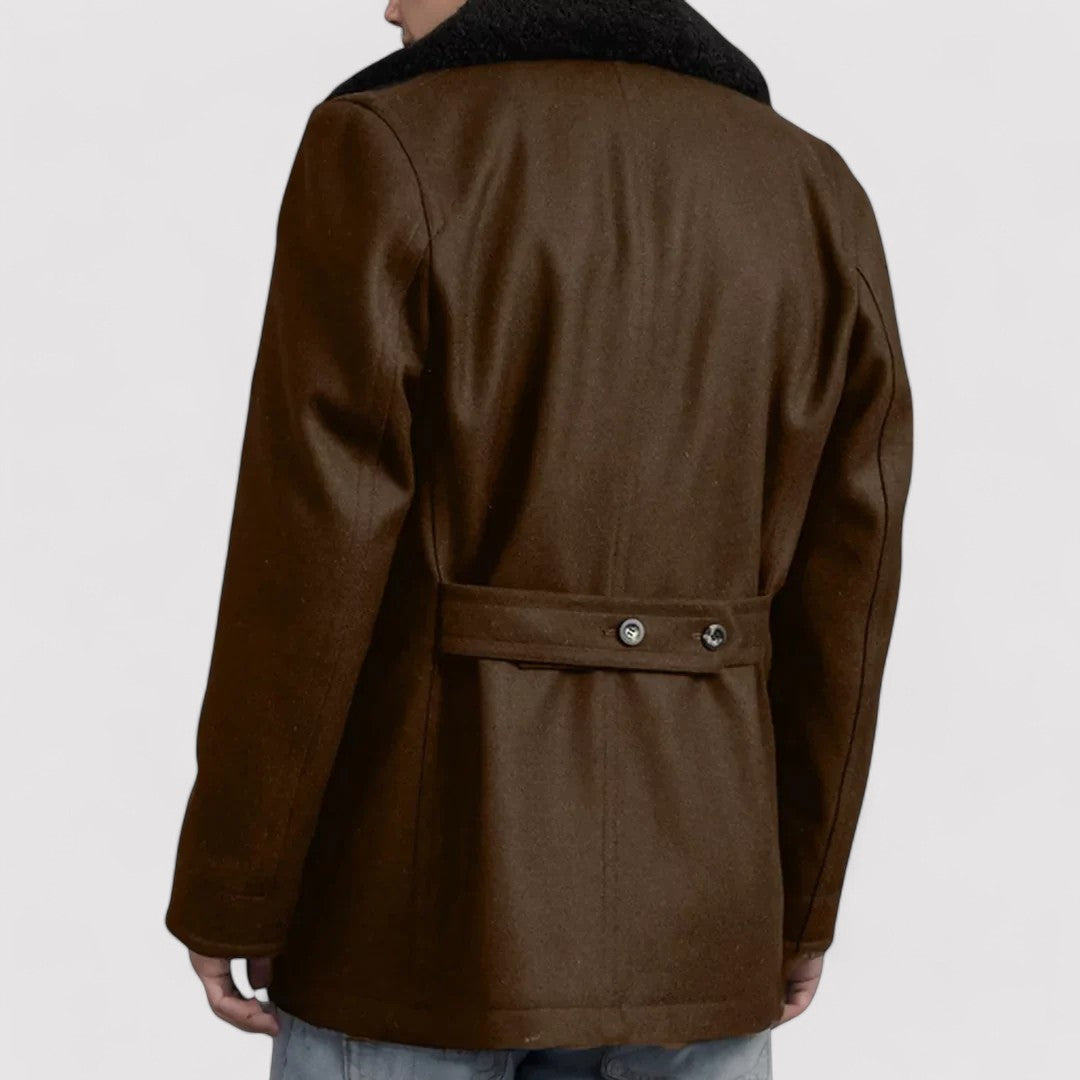 Ancien | Luxurious Shearling Men's Peacoat