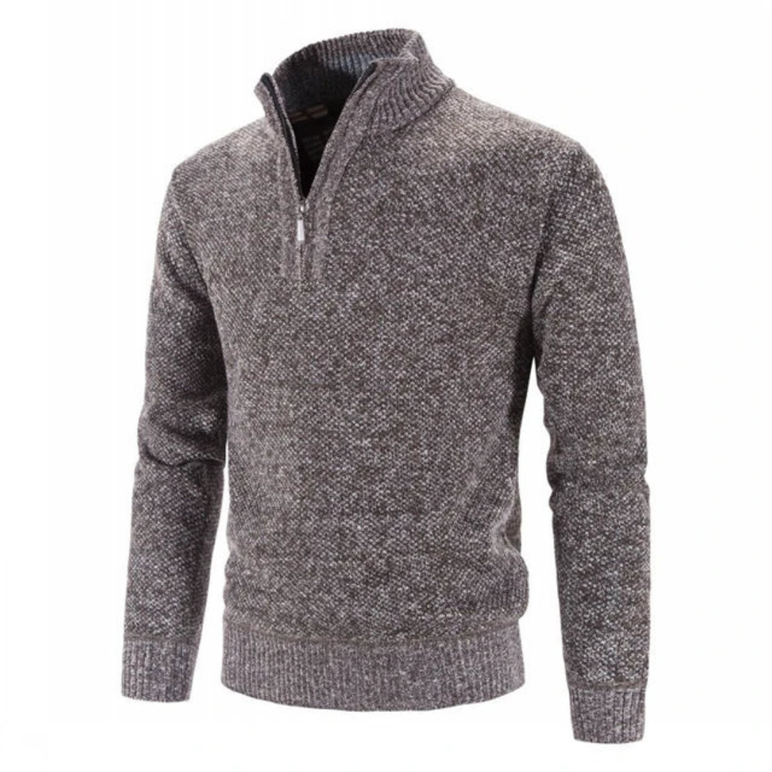 Heinza | Half Zip Warm Knitted Sweater for Men