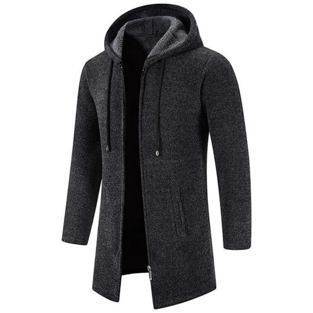 Eugene | Winter Long Zip Up Jacket For Men