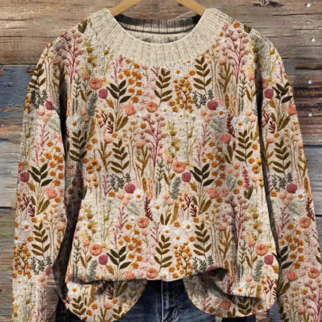 Vera | Cozy Floral Sweater For Women