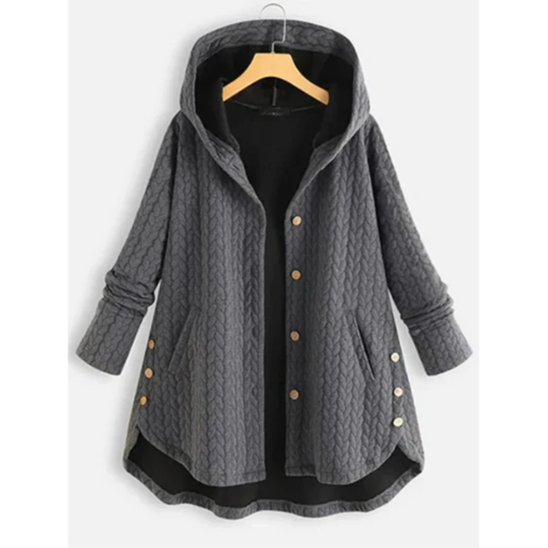 Blyth | Winter Long Oversize Cable Knit Jacket For Women