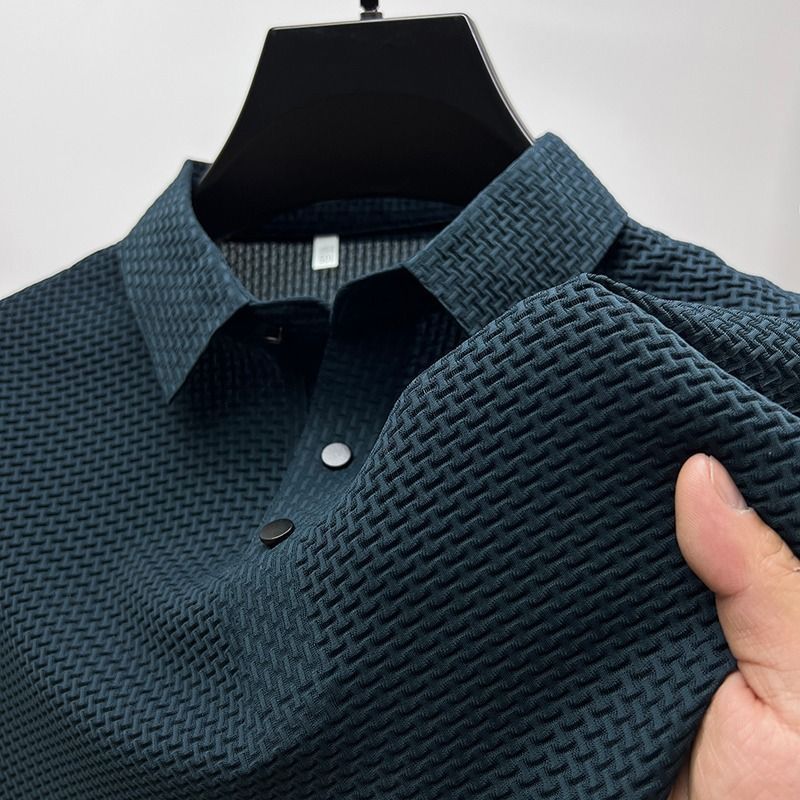 Breathable summer shirt with mesh V-neck