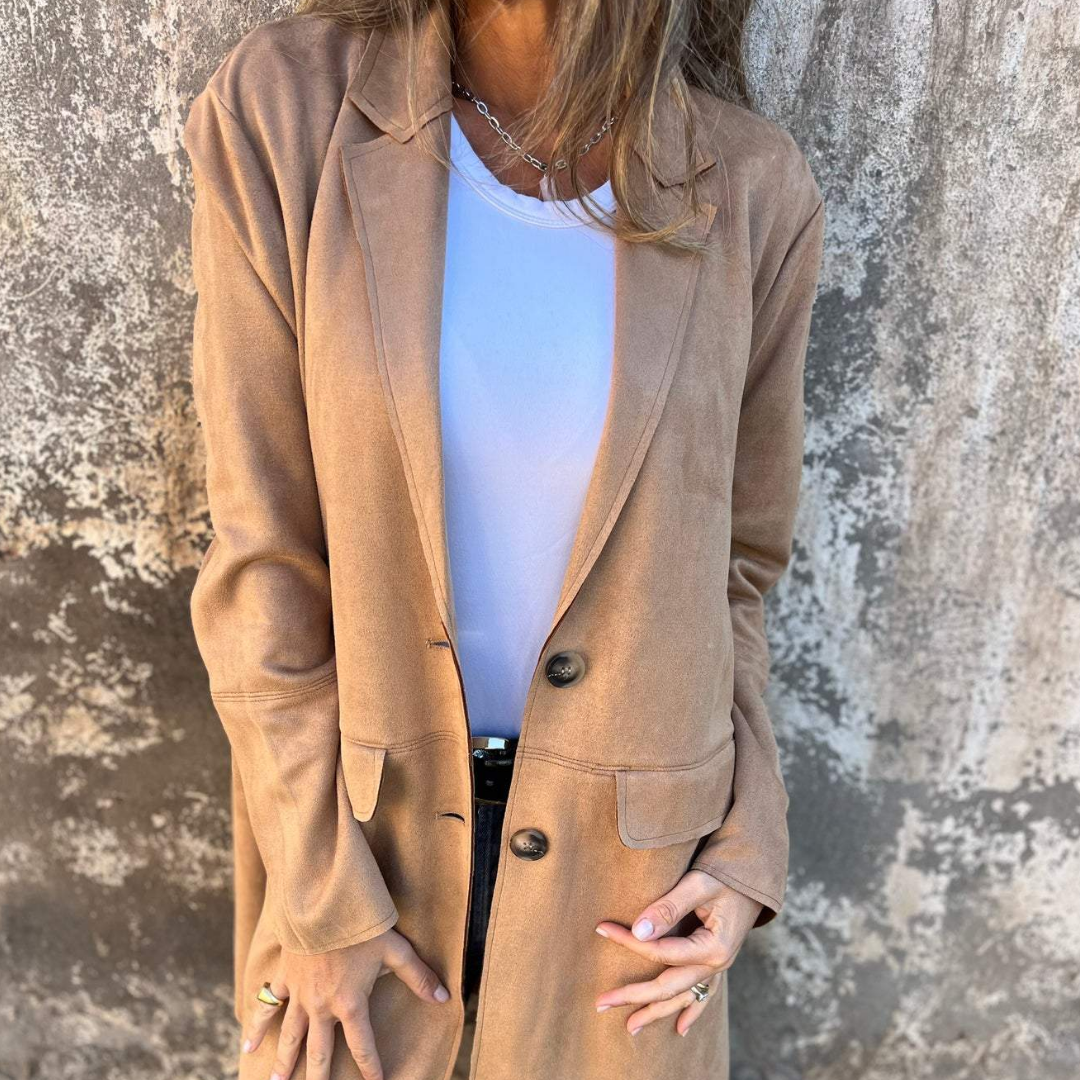 Jade | Lapel Collar Coat For Women