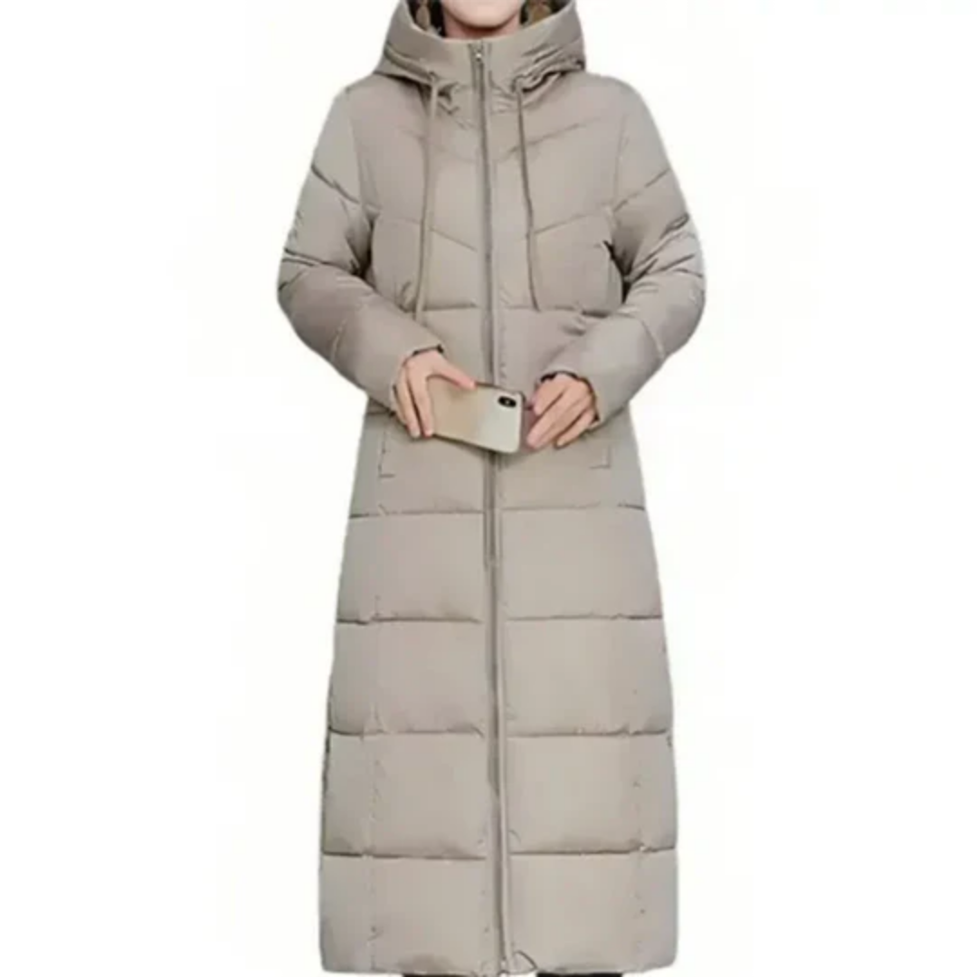 Darcie | Winter Long Hooded Puffer Jacket For Women