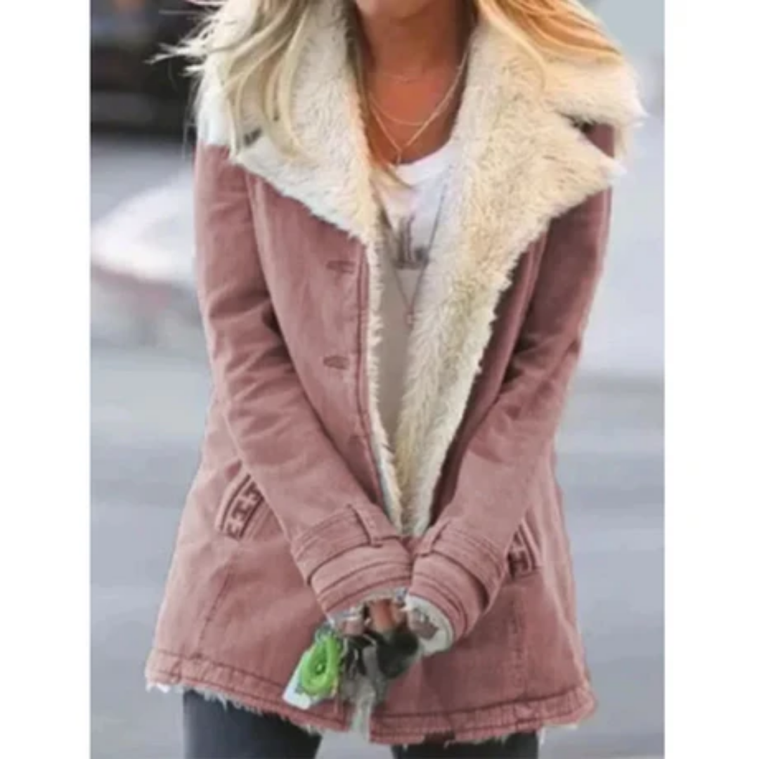 Hermonie | Winter Lapel Collar Jacket For Women