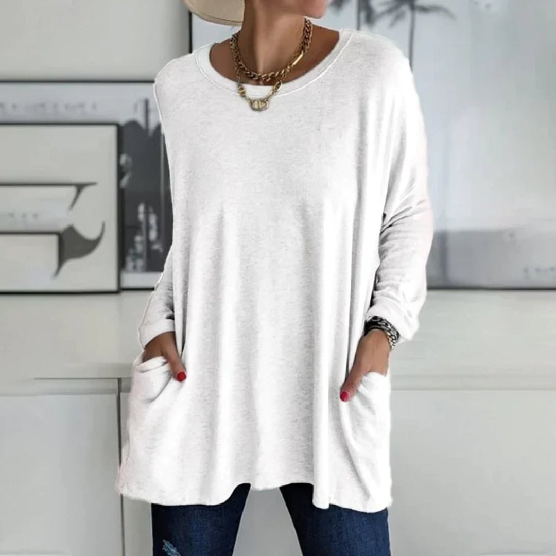 Winda | Round Neck Long Sleeves Sweater for Women