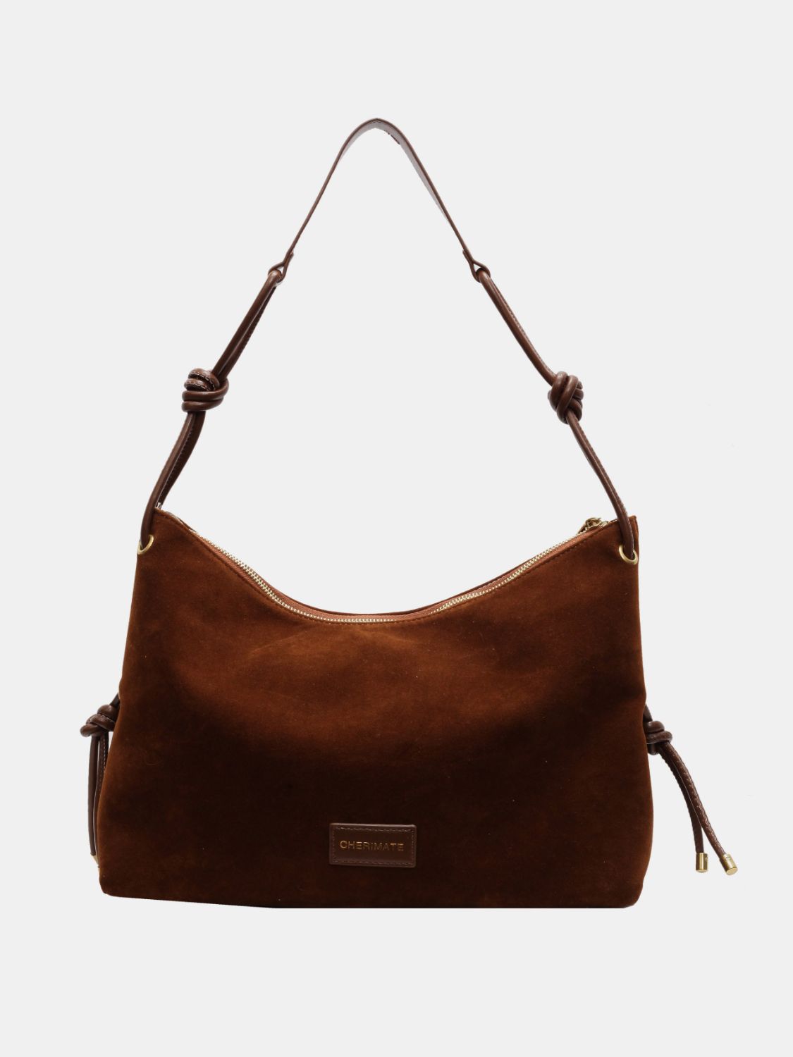 Large handbag in suede