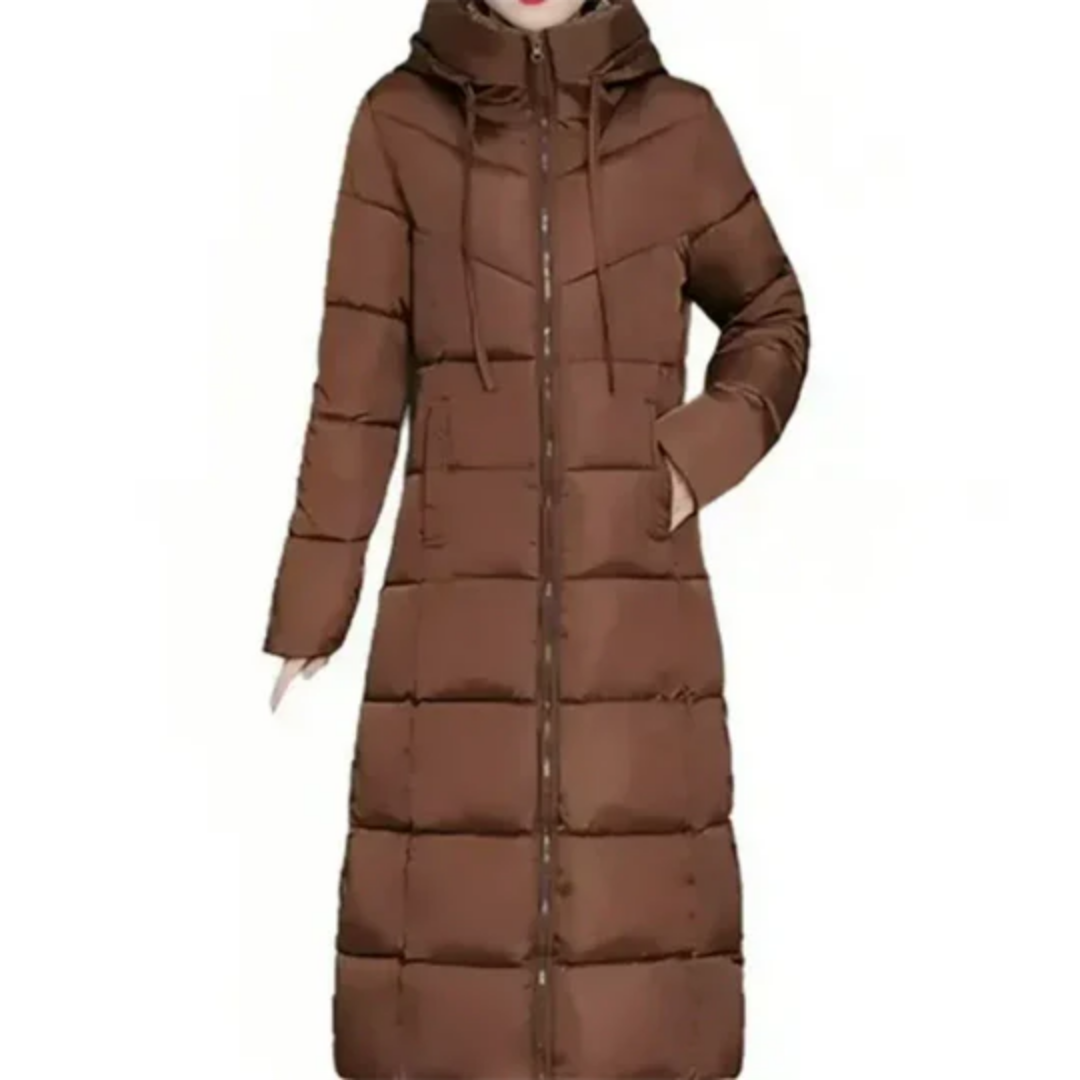 Darcie | Winter Long Hooded Puffer Jacket For Women