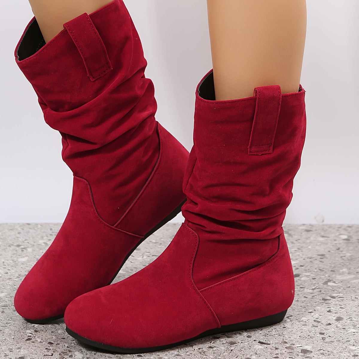 Warm ankle boot with soft lining