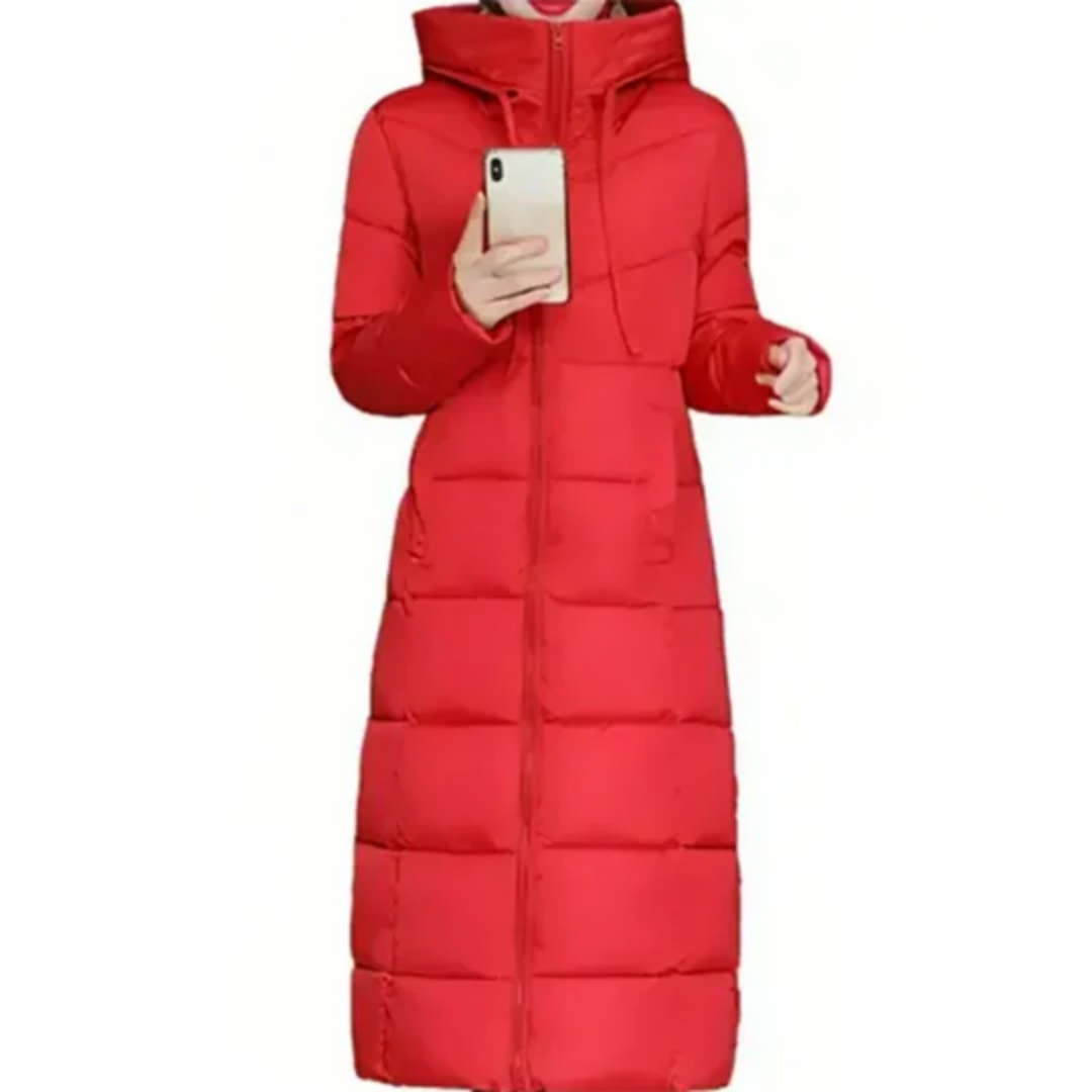 Darcie | Winter Long Hooded Puffer Jacket For Women