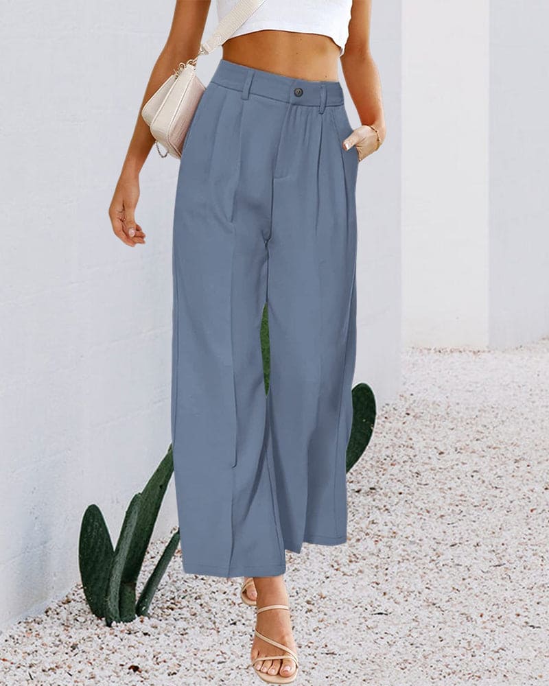 High-waisted trousers