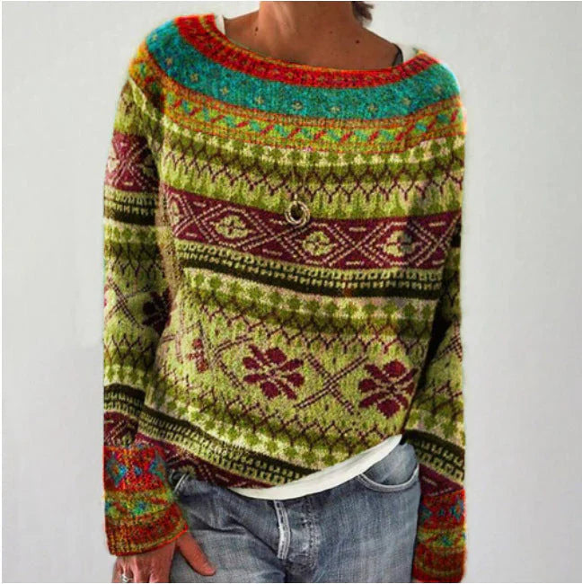 Ilana™ - Retro Knit Jumper