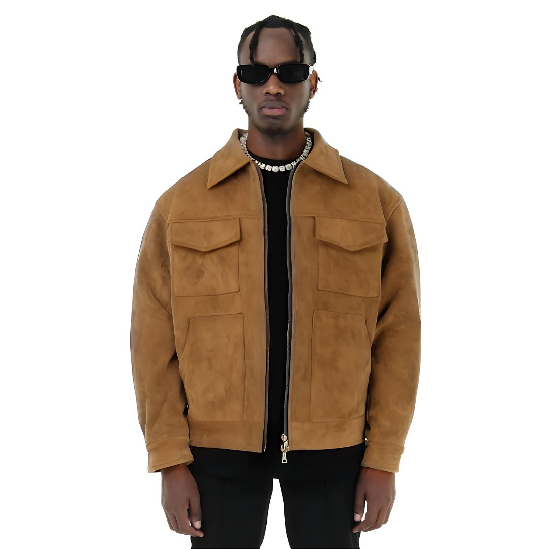 Retro High Street Suede Jacket