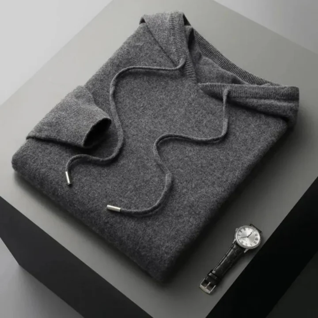 Ben | Knit Drawstring Hoodie For Men