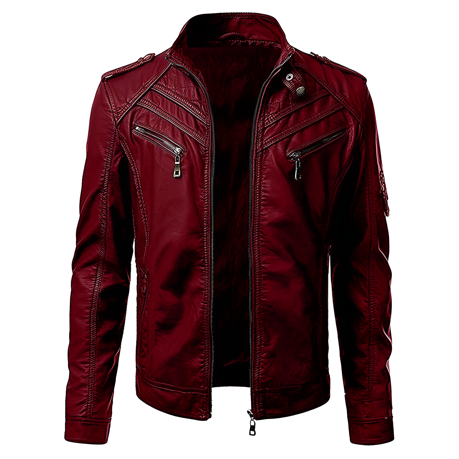 Luxury leather jacket for men