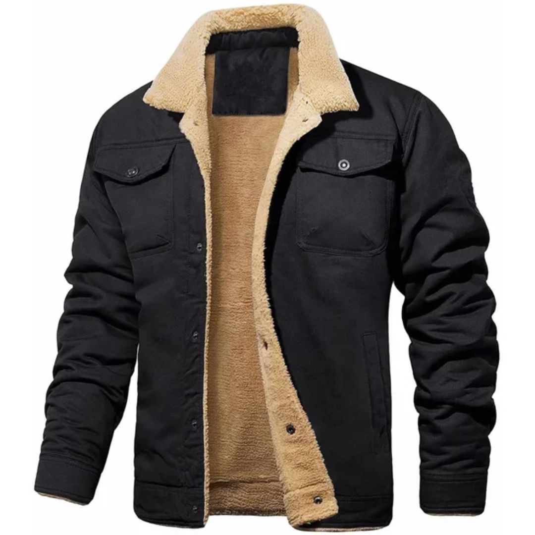 TMR Men's Fleece-Lined Winter Bomber Jacket