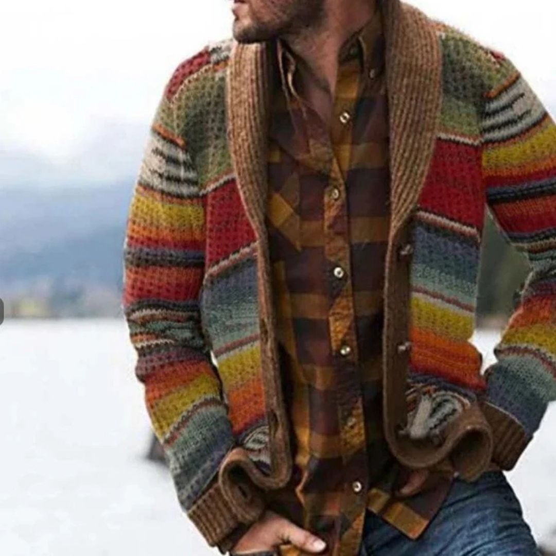 Aaron | Button Down Knitted Warm Cardigan for Men