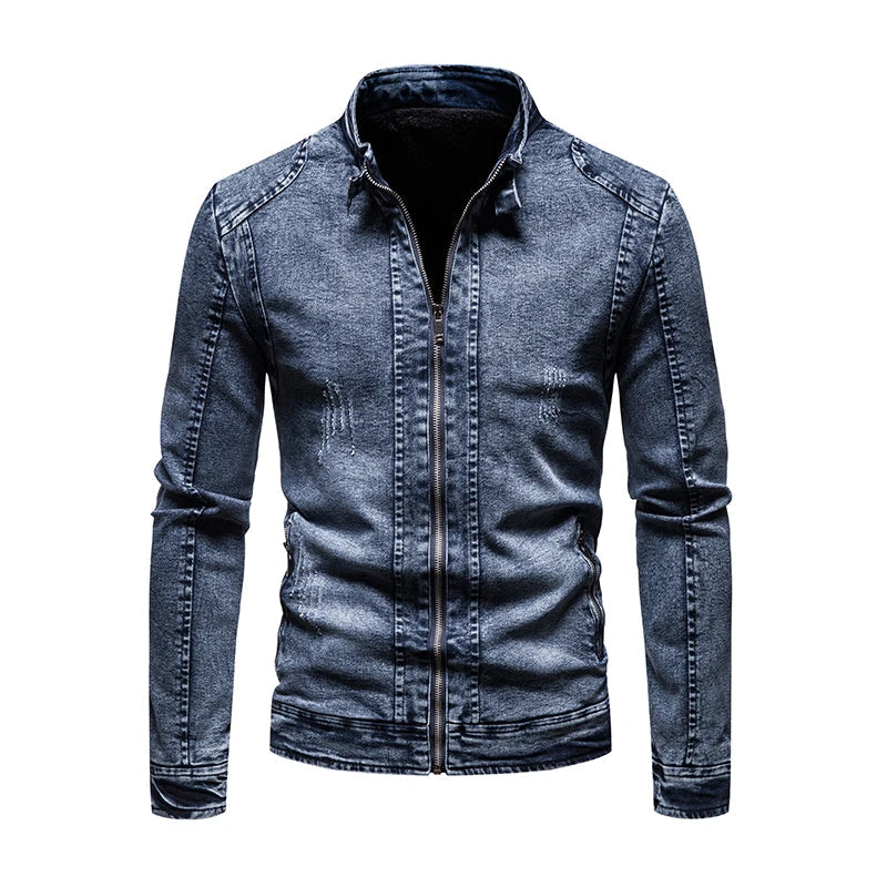 Retro slim fit jacket for men