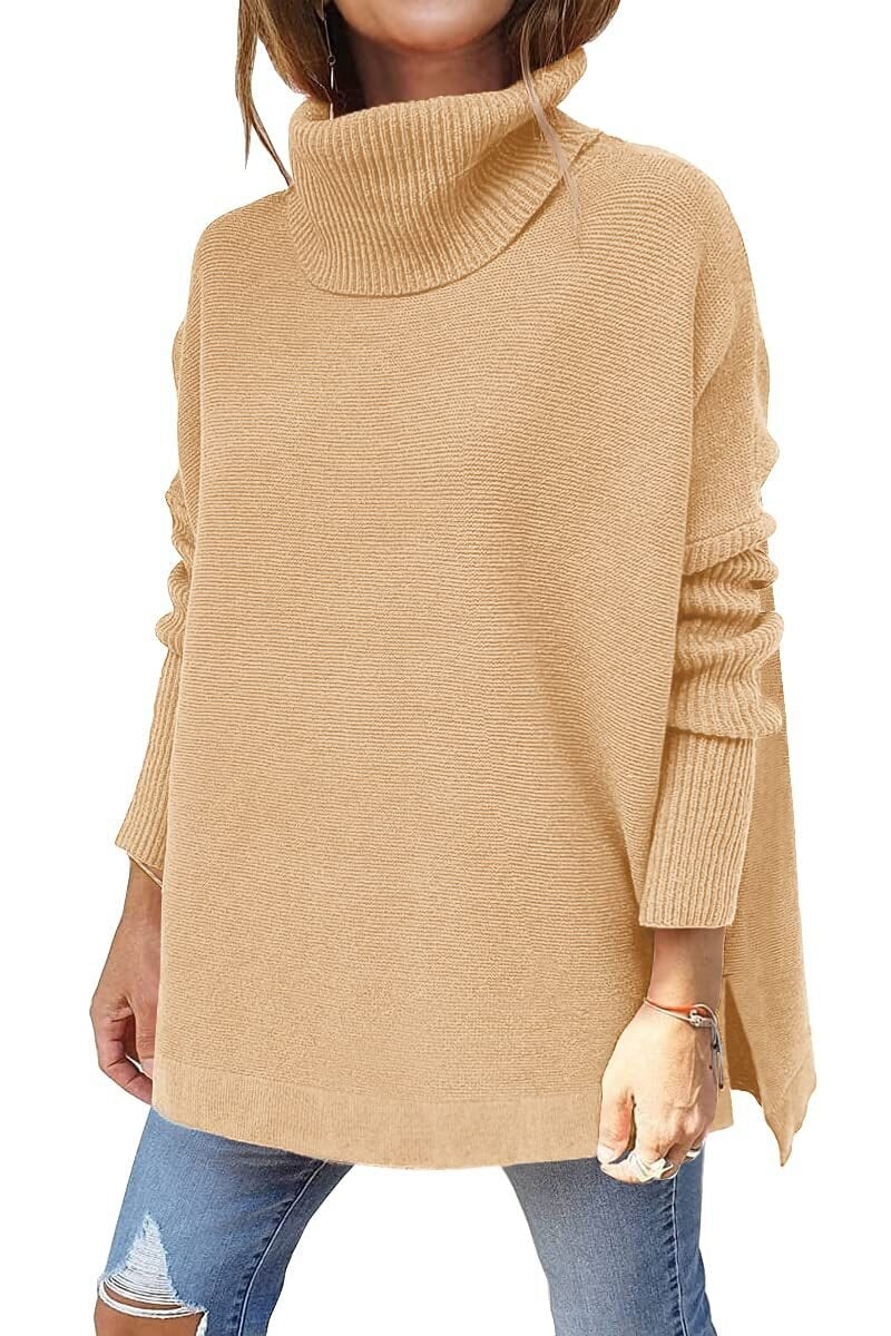 Margaret - Women's Tricot Sweater With Stand Collar