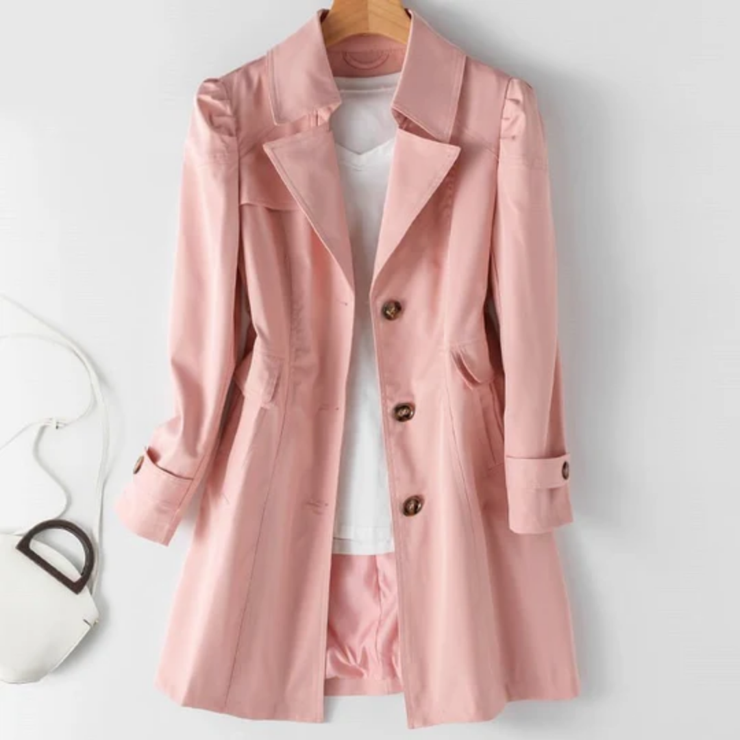 Tau | Lapel Collar Trench Coat For Women