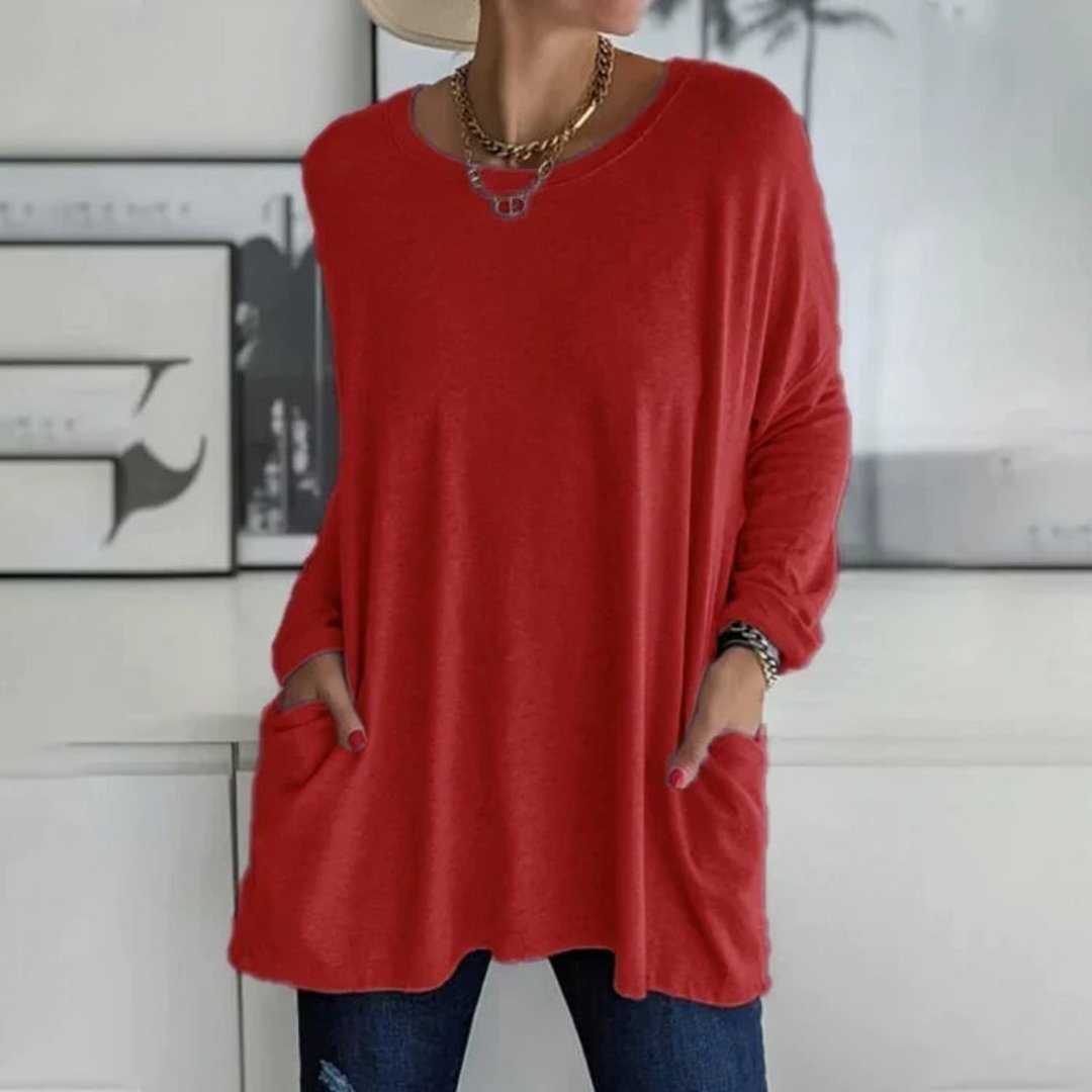 Winda | Round Neck Long Sleeves Sweater for Women