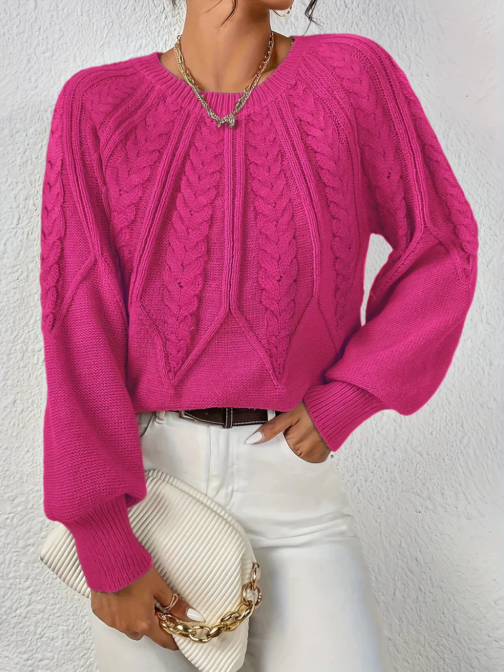 Roxana™ - Crew-neck knitted sweater