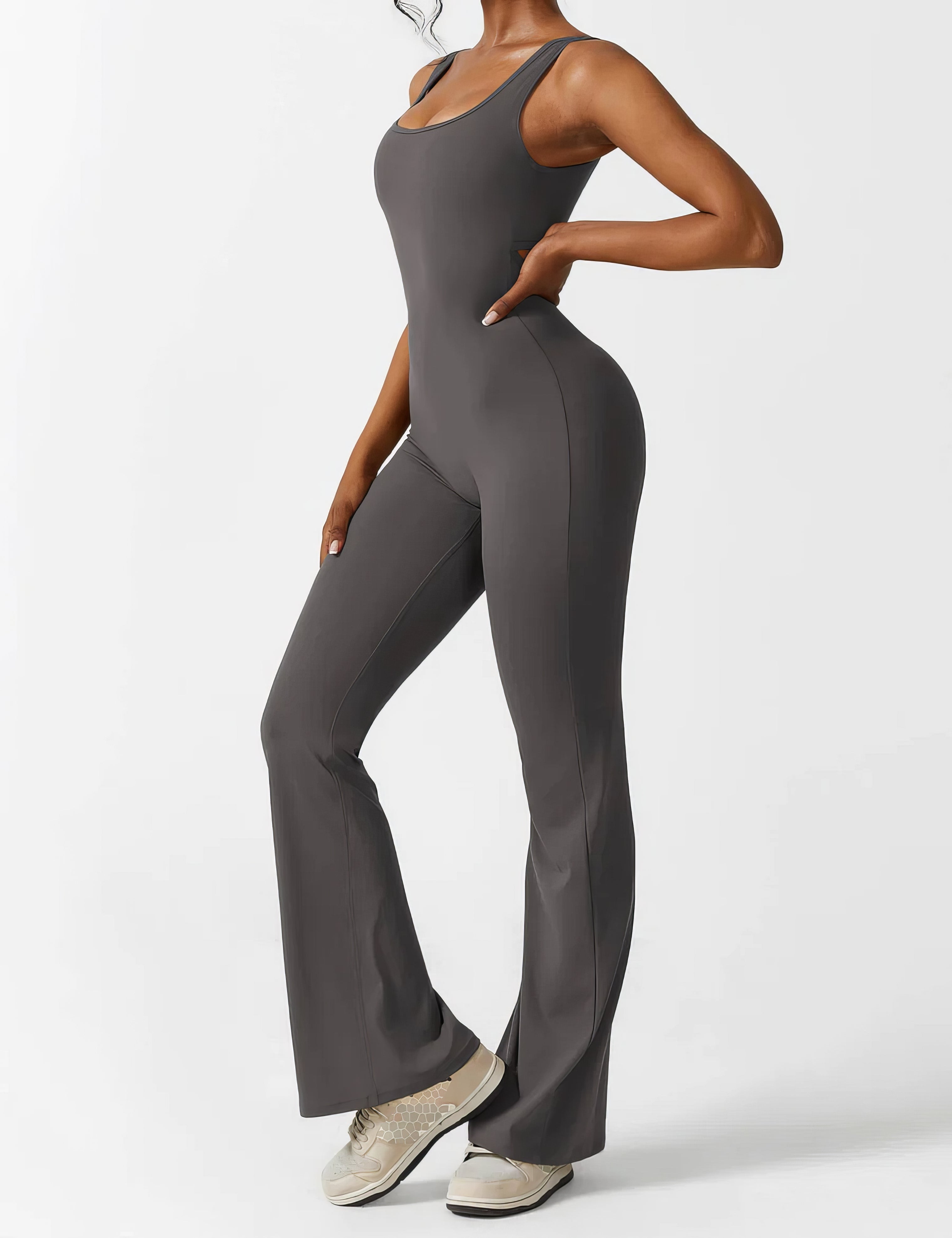 Jumpsuit with bell-bottoms