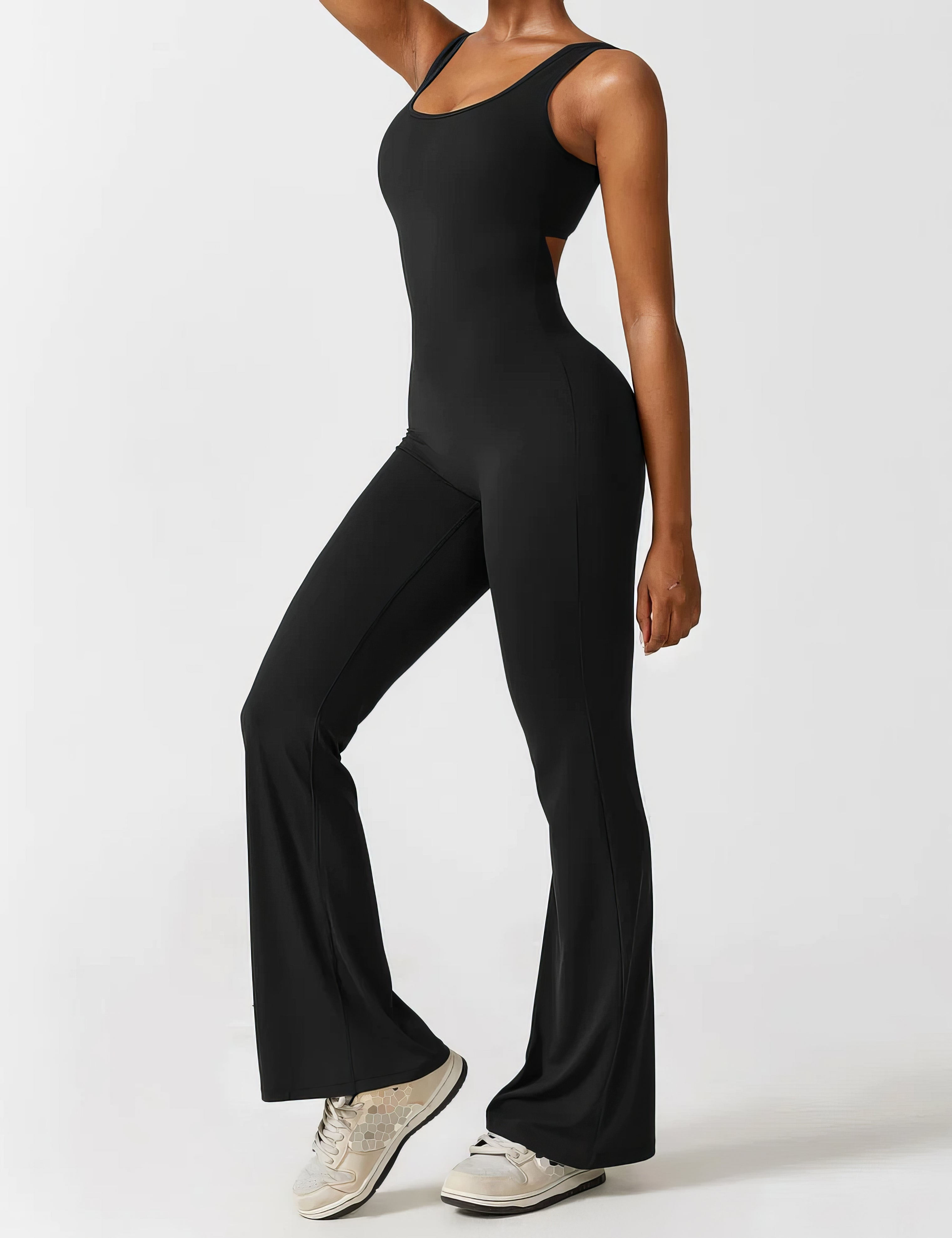 Jumpsuit with bell-bottoms