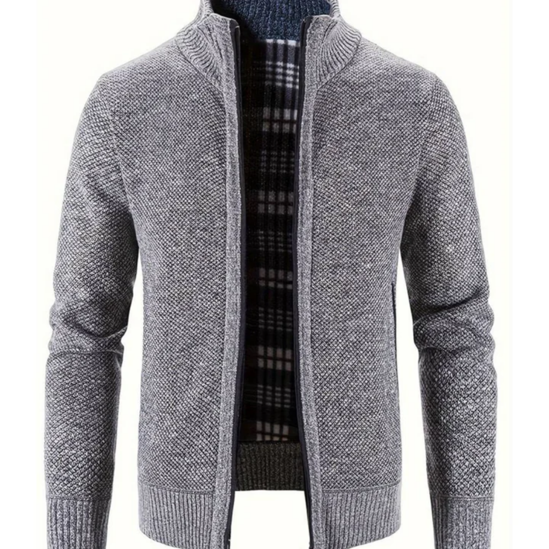 Luigi | Warm Turtleneck Cardigan For Men