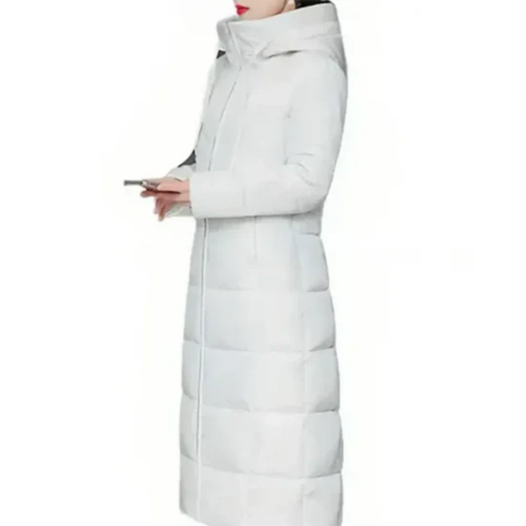 Darcie | Winter Long Hooded Puffer Jacket For Women