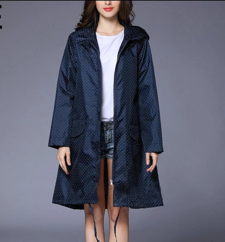 Waterproof Windproof Raincoat with Zipper