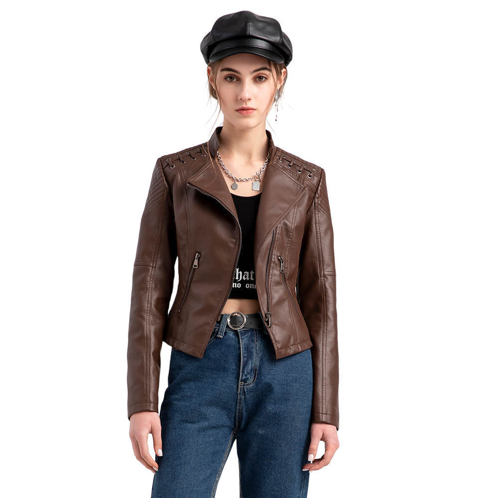 Lambskin leather jacket